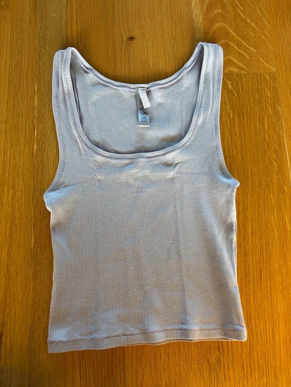 SKIMS Cotton Rib Tank Iris Mica Lavender